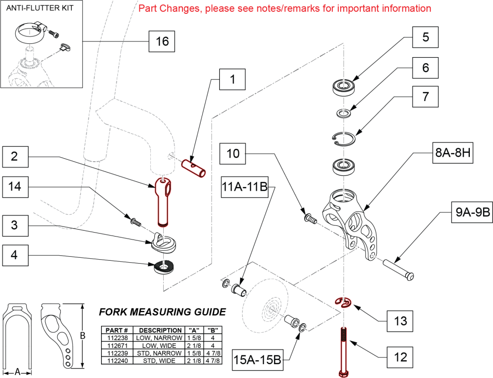 Quickie Q7 Replacement Parts by Quickie
