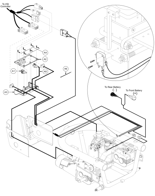 Vsi Electroncis, Power Seat, Off-board Charger, Q610 parts diagram