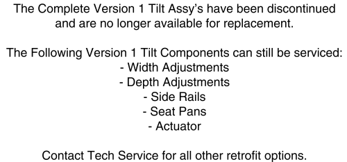 Version 1 Tilt Base Complete Matrix, Tb3 parts diagram