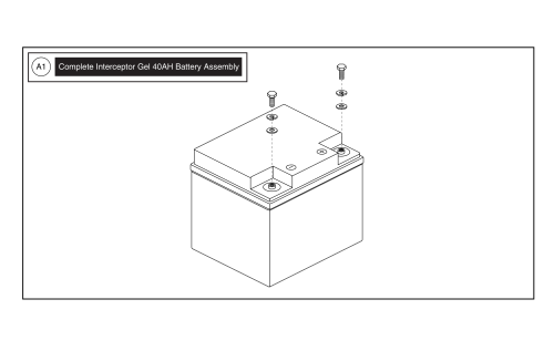 Interceptor, 40ah, Gel, Battery parts diagram