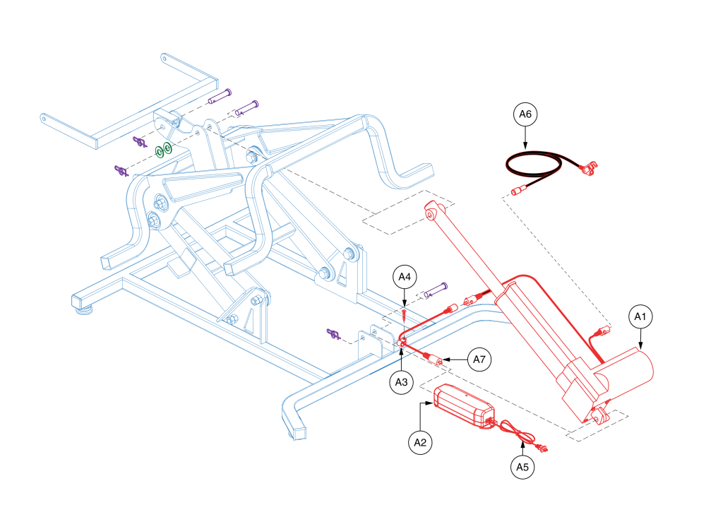 Motor Assembly - Dual Lead parts diagram