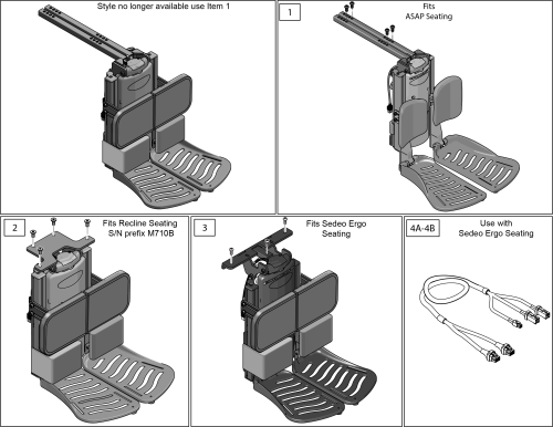 Power Center Mount Elr Dual Foot Complete Retro Kits parts diagram